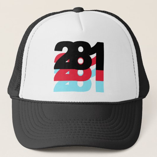 Postleitzahl 281 truckerkappe (Vorderseite)