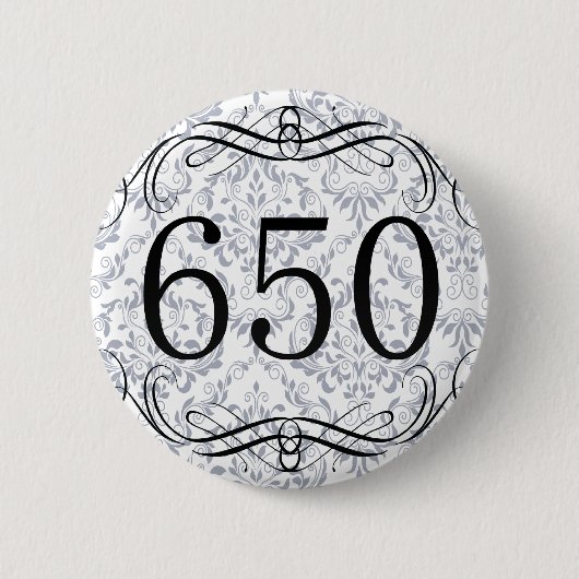 Postleitzahl 650 button (Vorderseite)