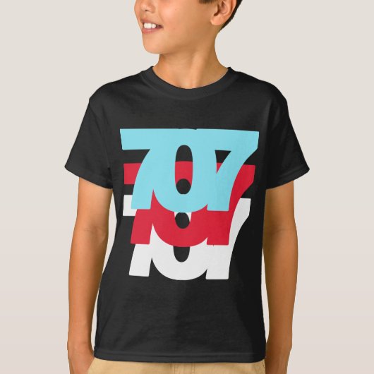 Postleitzahl 707 T-Shirt (Vorderseite)
