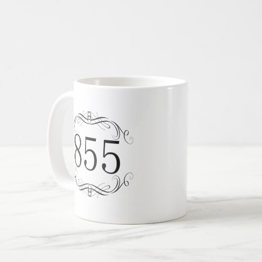Postleitzahl 855 kaffeetasse (Vorderseite Links)