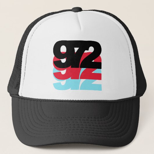 Postleitzahl 972 truckerkappe (Vorderseite)