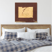 Postleitzahl Dakota Leinwanddruck (Insitu (Schlafzimmer))