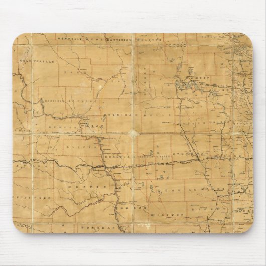 Postleitzahl des Gebiets Dakota Mousepad (Vorne)