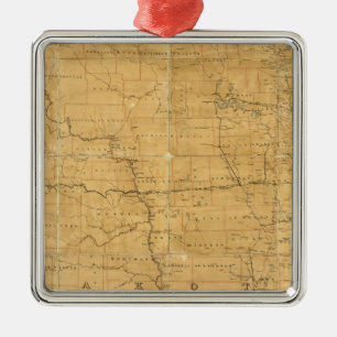 Postleitzahl des Gebiets Dakota Silbernes Ornament