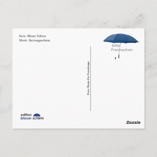 Postleitzahl Postkarte (Rückseite)