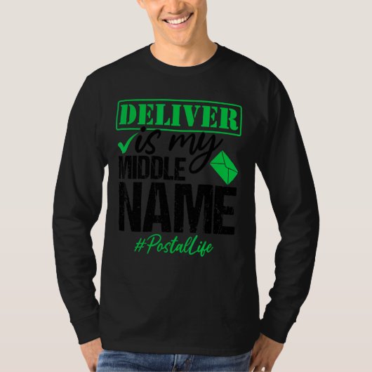 Postleitzahl Postpostalischer Postdienstmitarbeite T-Shirt (Vorderseite)