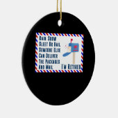 Postleitzahlbrief für das Ruhestand von Arbeitnehm Keramik Ornament (Rechts)