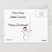 Postleitzahler "Danke" Postkarten (Rückseite)