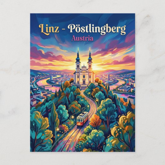 Pöstlingberg Österreich Postkarte (Vorderseite)