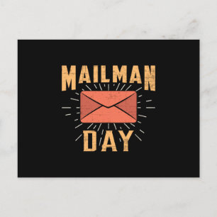 Postman Day Post Postman Mail Job Delivery Geschen Postkarte
