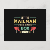Postman Day Post Postman Mail Job Delivery Geschen Postkarte (Vorderseite)