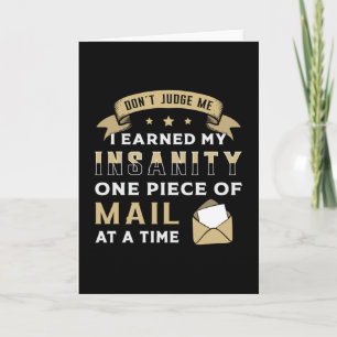 Postman Day Postman Mail Post Job Delivery Geschen Karte