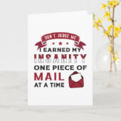 Postman Day Postman Post Job Delivery Geschenk Ide Karte (Gelbe Blume)