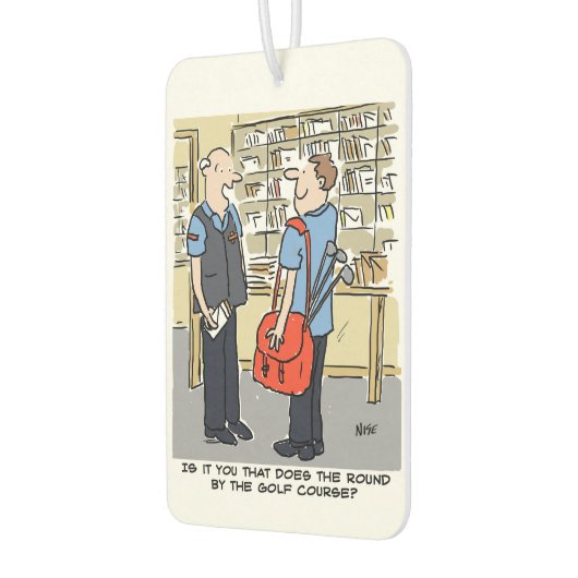 Postman hat einen Golfplatz in der Nähe Autolufterfrischer (Links)