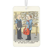 Postman hat einen Golfplatz in der Nähe Autolufterfrischer (Rückseite)