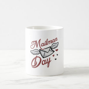 Postman Job Post Mail Mailman Tag Lieferung Gesche Kaffeetasse