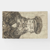 Postman Joseph Roulin (Sepia Sketch) (von van Gogh Banner (Horizontal)