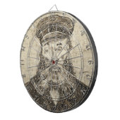 Postman Joseph Roulin (Sepia Sketch) (von van Gogh Dartscheibe (Vorderseite rechts)