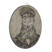 Postman Joseph Roulin (Sepia Sketch) (von van Gogh Dartscheibe (Vorderseite Links)