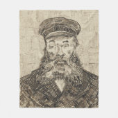Postman Joseph Roulin (Sepia Sketch) (von van Gogh Fleecedecke (Vorderseite)