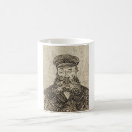 Postman Joseph Roulin (Sepia Sketch) (von van Gogh Kaffeetasse