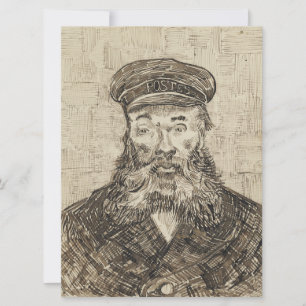 Postman Joseph Roulin (Sepia Sketch) (von van Gogh Karte