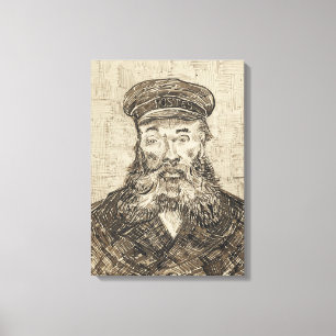 Postman Joseph Roulin (Sepia Sketch) (von van Gogh Leinwanddruck