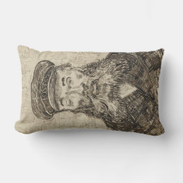 Postman Joseph Roulin (Sepia Sketch) (von van Gogh Lendenkissen