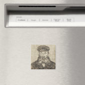 Postman Joseph Roulin (Sepia Sketch) (von van Gogh Magnet (In Situ (Geschirrspüler))