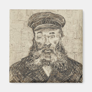 Postman Joseph Roulin (Sepia Sketch) (von van Gogh Magnet