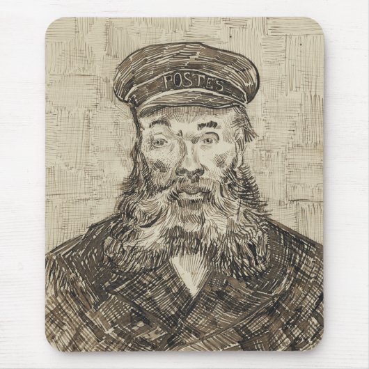 Postman Joseph Roulin (Sepia Sketch) (von van Gogh Mousepad (Vorne)