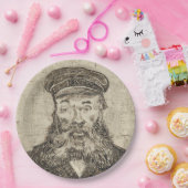 Postman Joseph Roulin (Sepia Sketch) (von van Gogh Pappteller (Party)