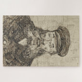 Postman Joseph Roulin (Sepia Sketch) (von van Gogh Puzzle (Horizontal)