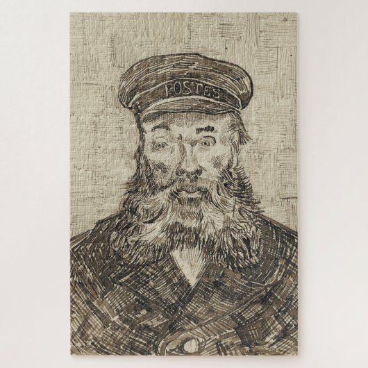 Postman Joseph Roulin (Sepia Sketch) (von van Gogh Puzzle (Vertikal)