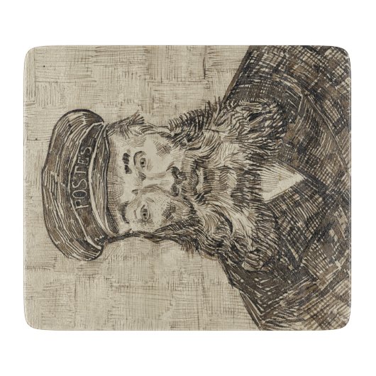 Postman Joseph Roulin (Sepia Sketch) (von van Gogh Schneidebrett (Vorderseite)