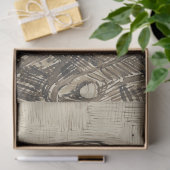 Postman Joseph Roulin (Sepia Sketch) (von van Gogh Seidenpapier (Geschenk)