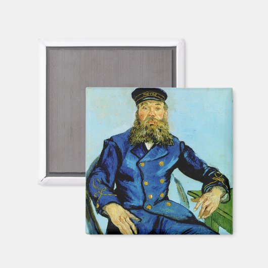 Postman Joseph Roulin | Vincent van Gogh Magnet (Vorderseite/Rückseite)