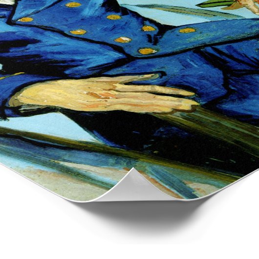 Postman Joseph Roulin | Vincent van Gogh Poster (Ecke)