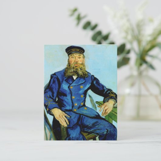 Postman Joseph Roulin | Vincent van Gogh Postkarte (Stehend Vorderseite)