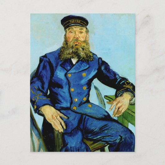 Postman Joseph Roulin | Vincent van Gogh Postkarte (Vorderseite)