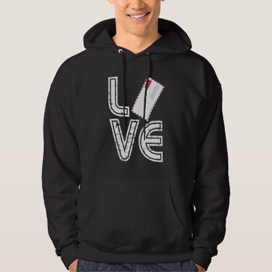 Postman Love Postal Worker Mail Carrier Letter Hoodie (Vorderseite)