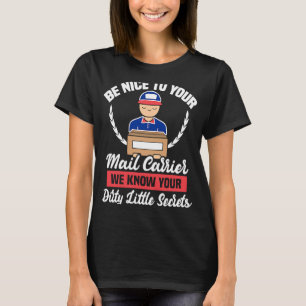 Postman Meme Funny Parcel Plate Souvenir Postman T-Shirt