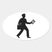 Postman Ovaler Aufkleber (Vorderseite)