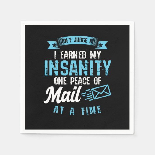 Postman Postman Postman Post Office Job Gift Serviette (Vorderseite)