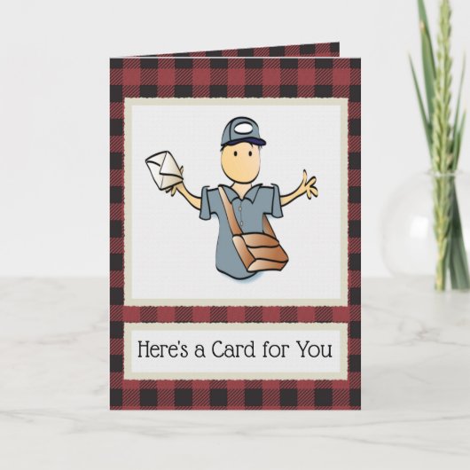 Postman Postman - Weihnachtsmann Karte (Vorderseite)