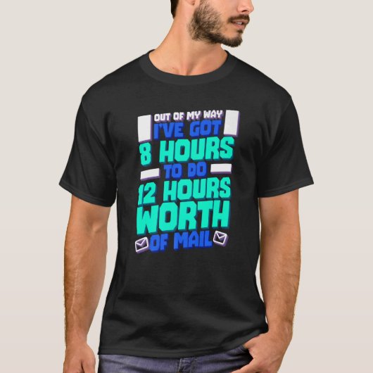 Postman Worker Postal Worker Mailman Mail Delivery T-Shirt (Vorderseite)
