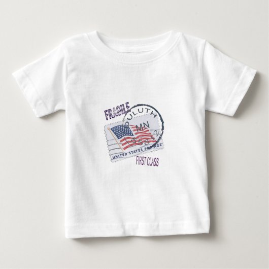 Postmark Duluth 55812 Baby T-shirt (Vorderseite)