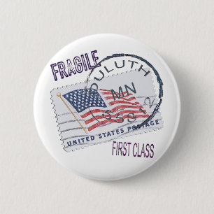 Postmark Duluth 55812 Button
