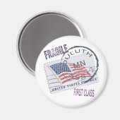 Postmark Duluth 55812 Magnet (Vorderseite/Rückseite)