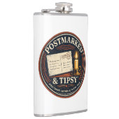 Postmarked & Tipsy Flachmann (Rechts)